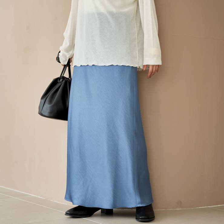 サテンAラインスカート | coen【women】 | 詳細画像15 