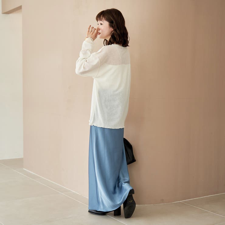 サテンAラインスカート | coen【women】 | 詳細画像18 