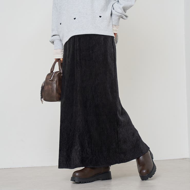 楊柳ベロアナロースカート | coen【women】 | 詳細画像1 