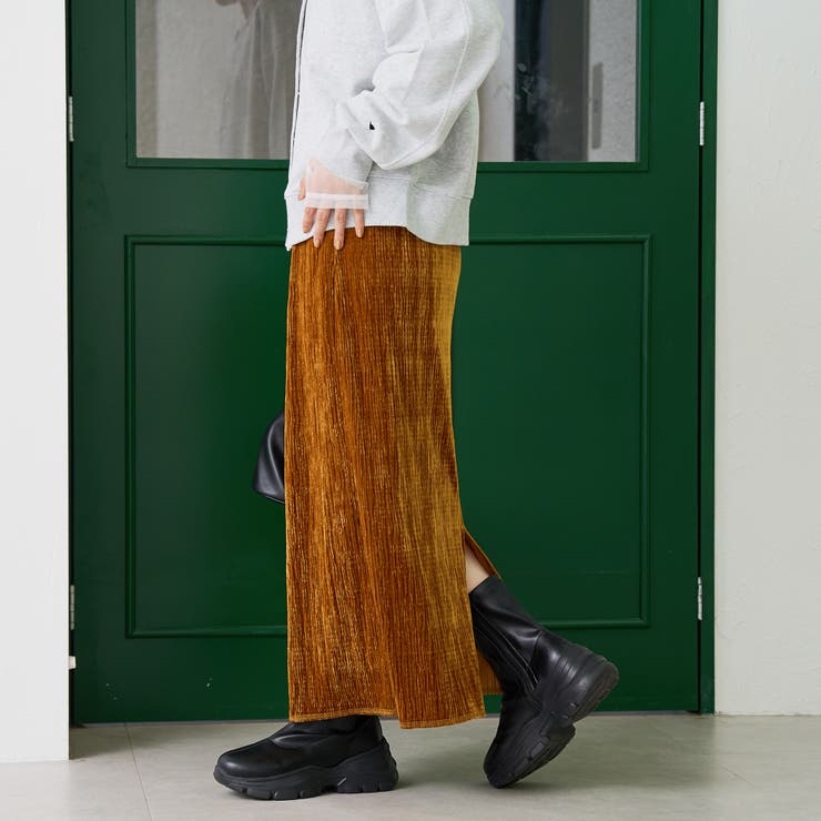 楊柳ベロアナロースカート | coen【women】 | 詳細画像18 