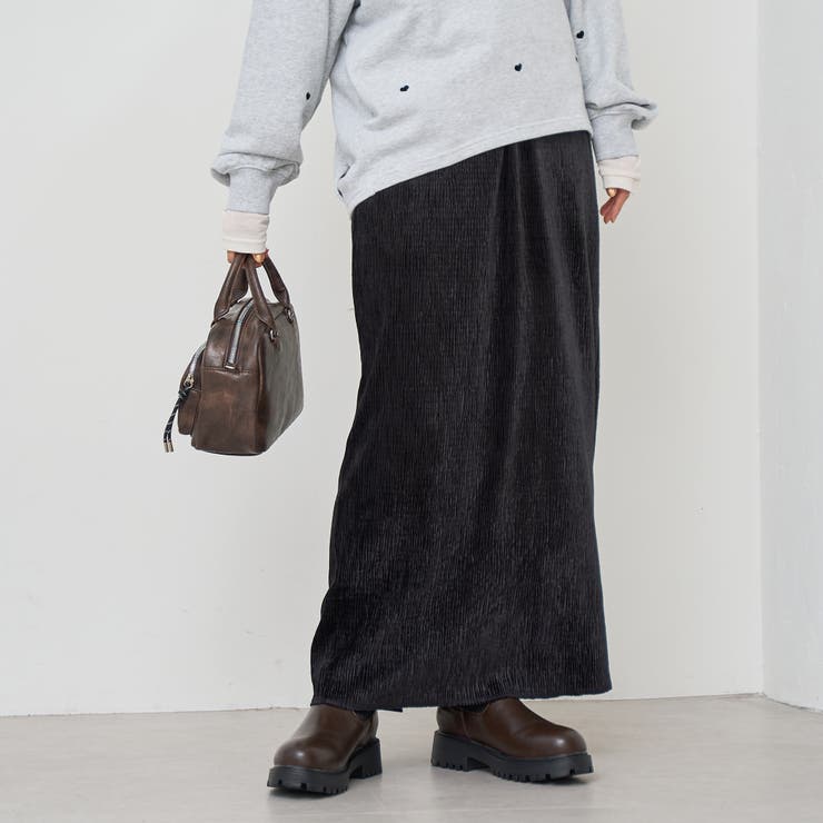 楊柳ベロアナロースカート | coen【women】 | 詳細画像2 