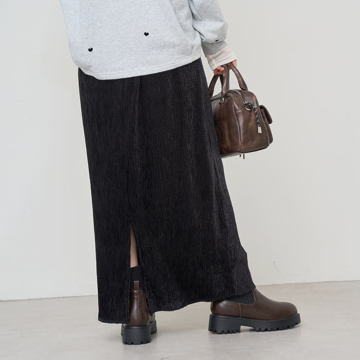 楊柳ベロアナロースカート | coen【women】 | 詳細画像4 