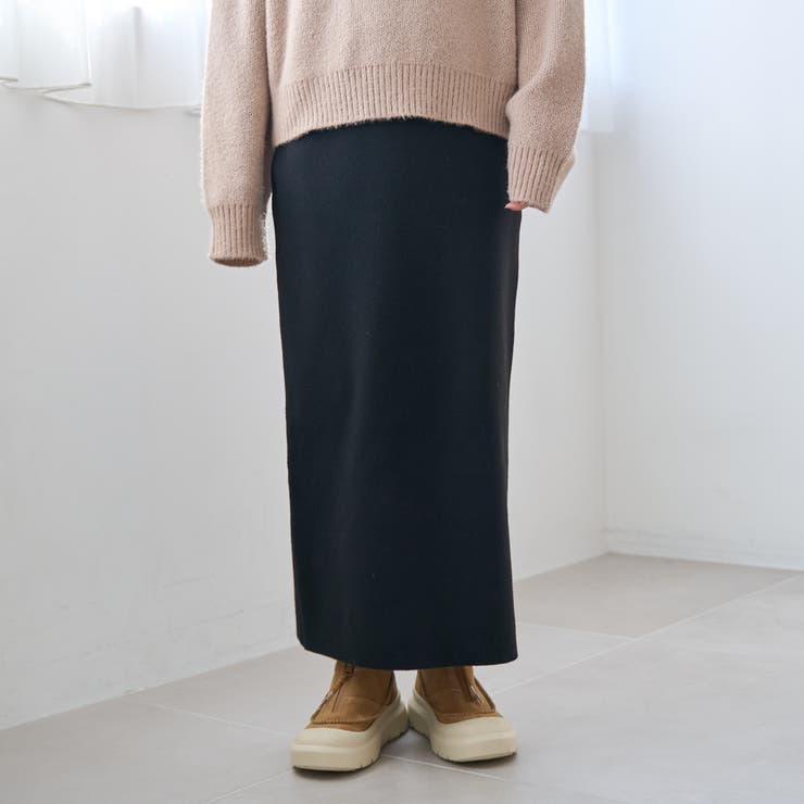 BLACK | ソウバリニットナロースカート | coen【women】