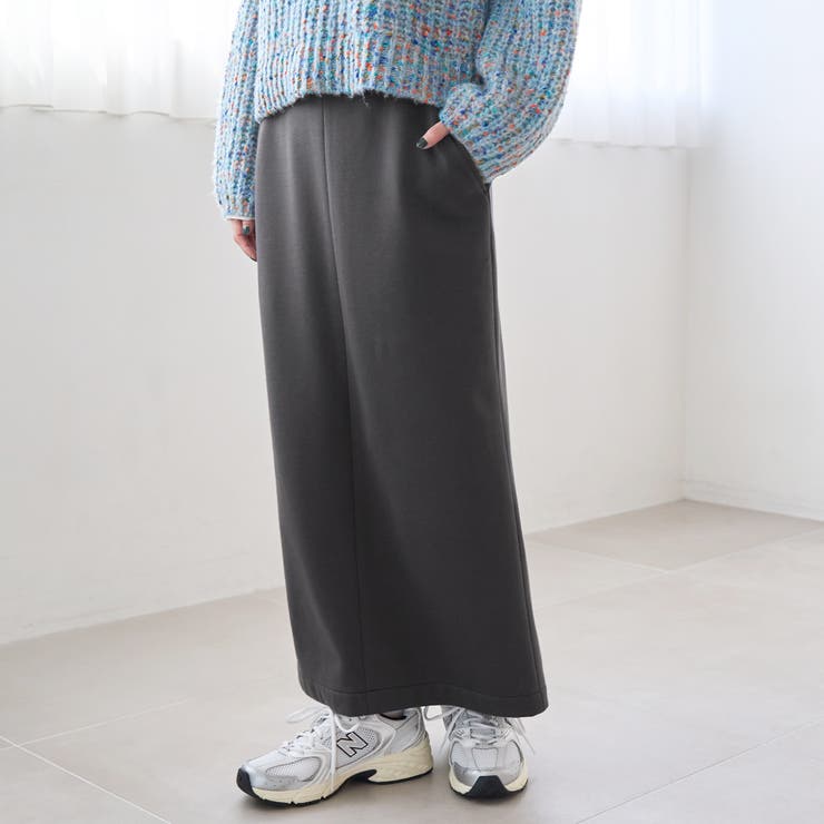 DK.GRAY | あったかナロースウェットスカート | coen【women】