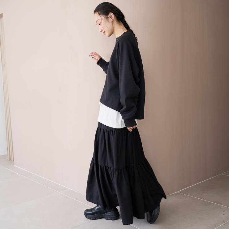 ウールライクガーゼティアードスカート | coen【women】 | 詳細画像13 