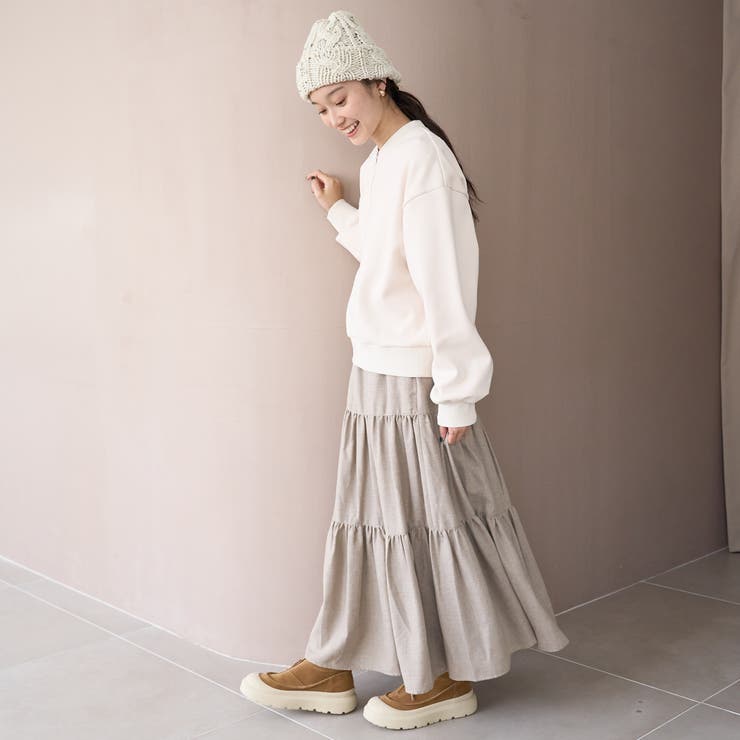 ウールライクガーゼティアードスカート | coen【women】 | 詳細画像19 