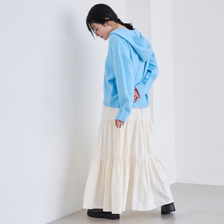 ウールライクガーゼティアードスカート | coen【women】 | 詳細画像8 