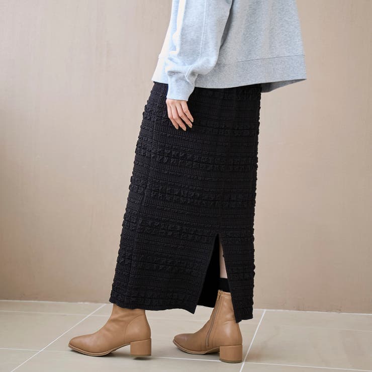 ふくれジャガードナロースカート | coen【women】 | 詳細画像12 