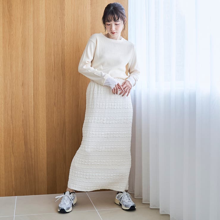 ふくれジャガードナロースカート | coen【women】 | 詳細画像2 