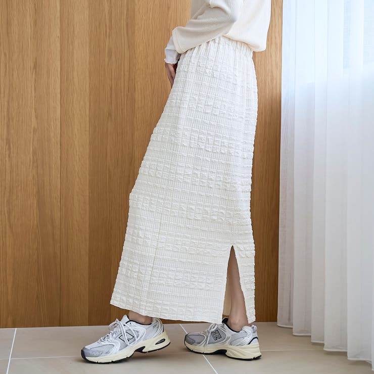 ふくれジャガードナロースカート | coen【women】 | 詳細画像5 