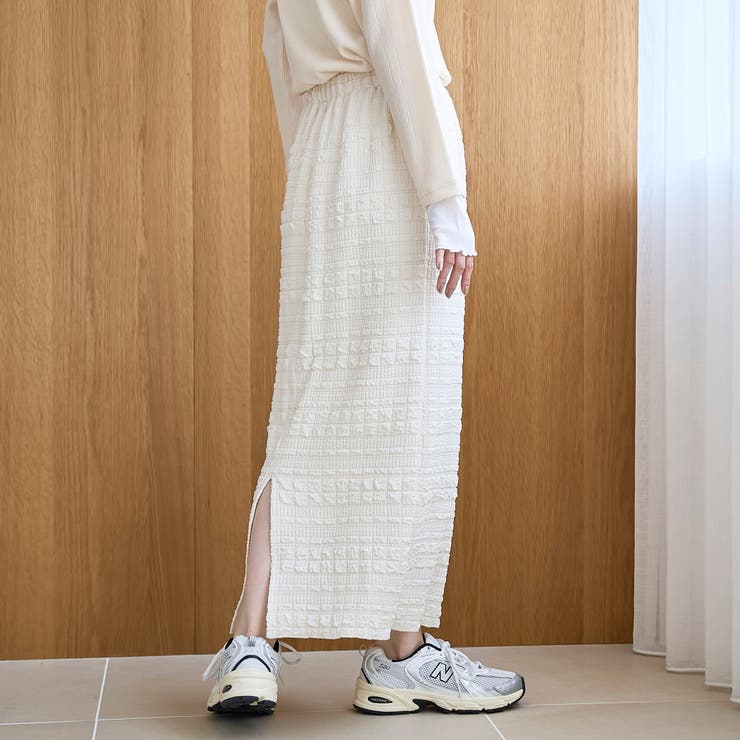 ふくれジャガードナロースカート | coen【women】 | 詳細画像6 