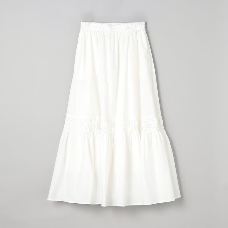 コットンタイプライター シャーリングティアードスカート | coen【women】 | 詳細画像20 