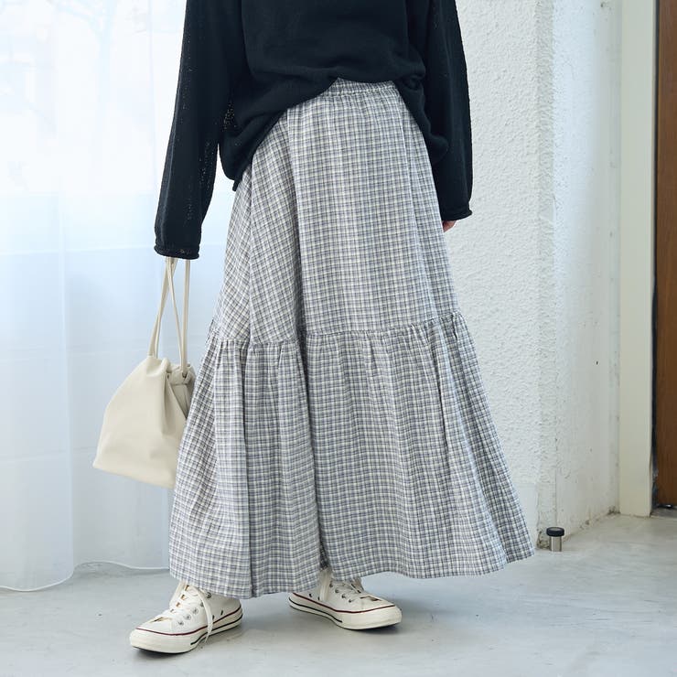 その他2 | リネンレーヨンティアードスカート | coen【women】