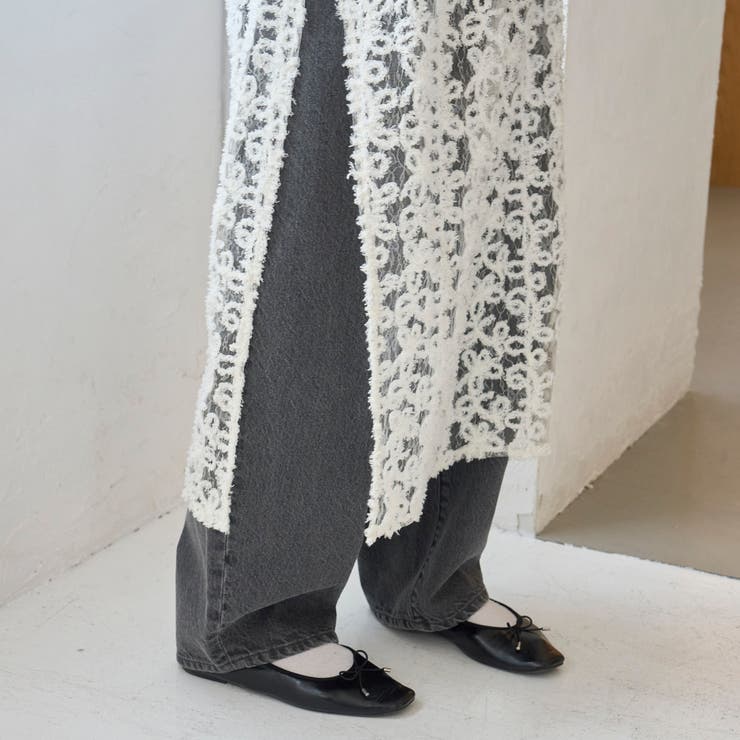 フェザーレース刺繍 ラップ巻き風レイヤードスカート | coen【women】 | 詳細画像11 