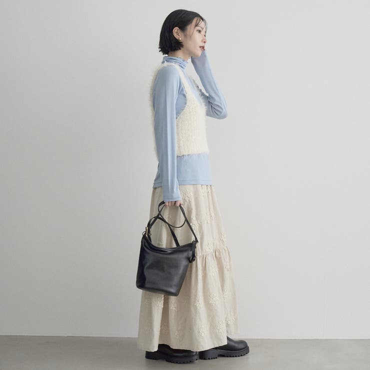 【セットアップ対応】3Dフラワー刺繍 コーデュロイティアードスカート | coen【women】 | 詳細画像9 