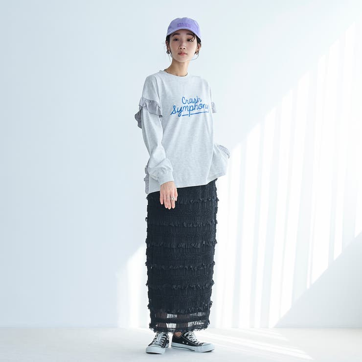 シフォンフリルナロースカート | coen【women】 | 詳細画像26 