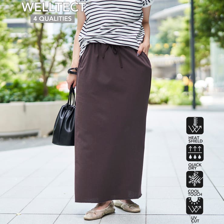 DK.BROWN | 【接触冷感・UVカット】WELLTECT USA ナロースカート | coen【women】