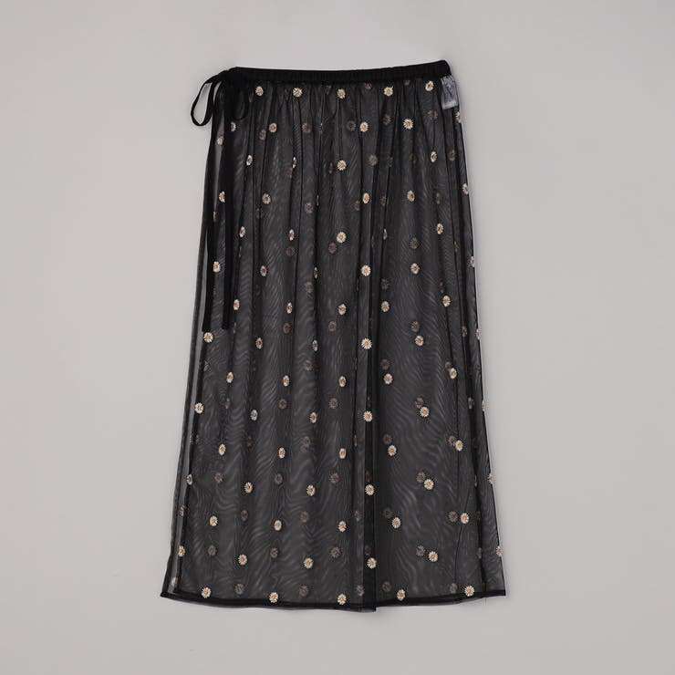 フラワーモチーフチュールラップスカート | coen【women】 | 詳細画像16 
