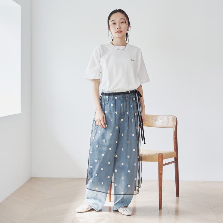 フラワーモチーフチュールラップスカート | coen【women】 | 詳細画像5 