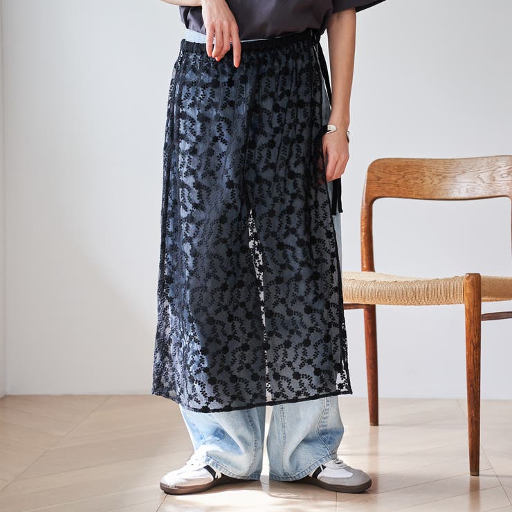 フラワーレースチュールラップスカート | coen【women】 | 詳細画像10 