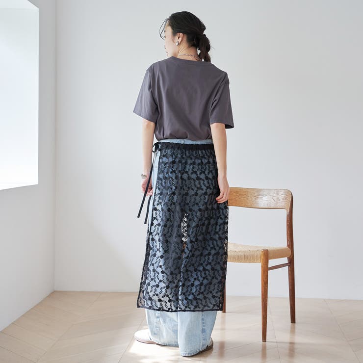 フラワーレースチュールラップスカート | coen【women】 | 詳細画像15 