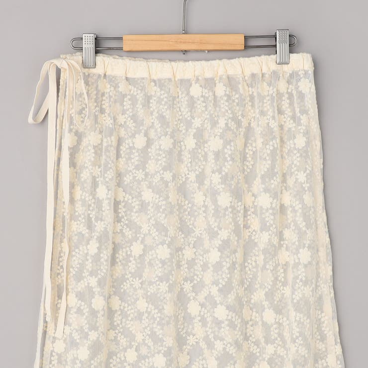 フラワーレースチュールラップスカート | coen【women】 | 詳細画像18 