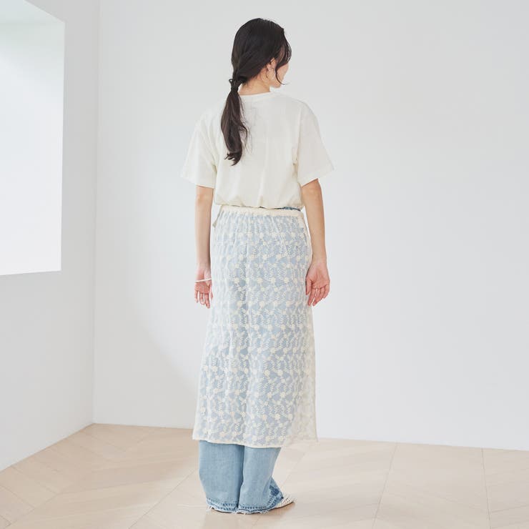 フラワーレースチュールラップスカート | coen【women】 | 詳細画像8 