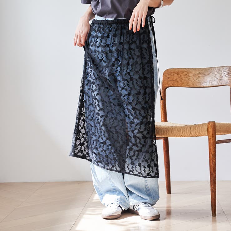 その他2 | フラワーレースチュールラップスカート | coen【women】