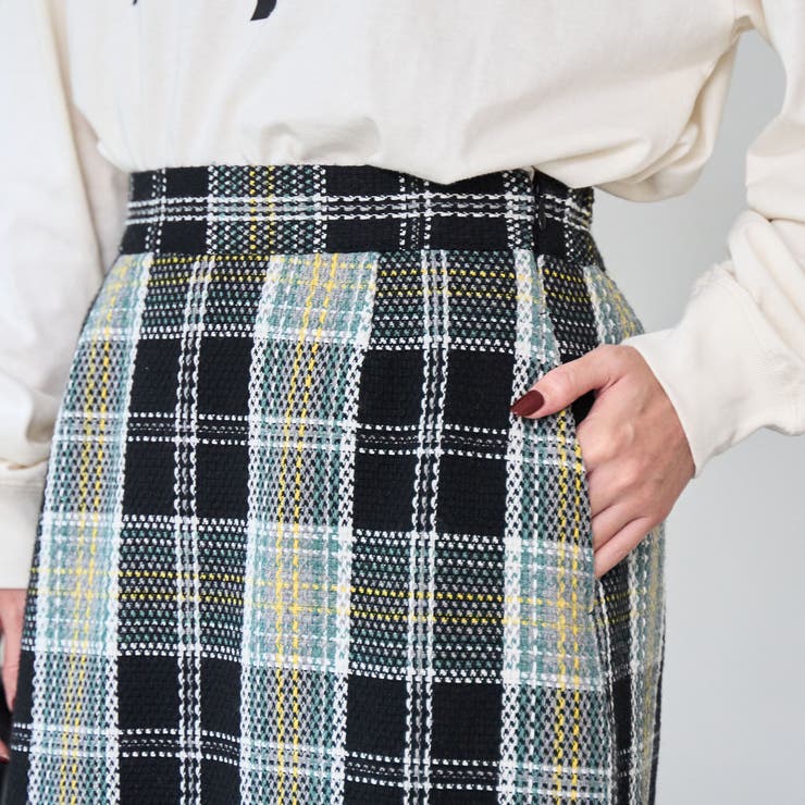 スプリングツイードナロースカート | coen【women】 | 詳細画像11 