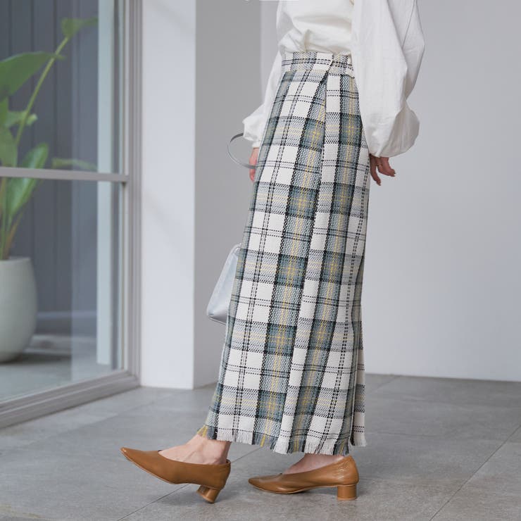 スプリングツイードナロースカート | coen【women】 | 詳細画像14 