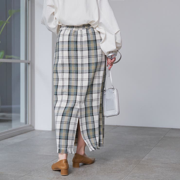 スプリングツイードナロースカート | coen【women】 | 詳細画像15 