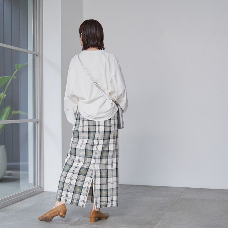 スプリングツイードナロースカート | coen【women】 | 詳細画像19 