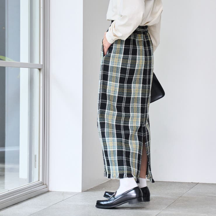 スプリングツイードナロースカート | coen【women】 | 詳細画像3 