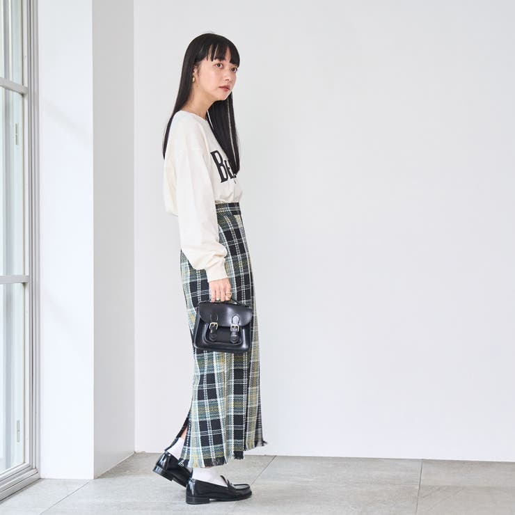 スプリングツイードナロースカート | coen【women】 | 詳細画像6 