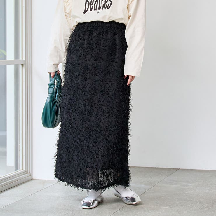 カットジャガードナロースカート | coen【women】 | 詳細画像15 