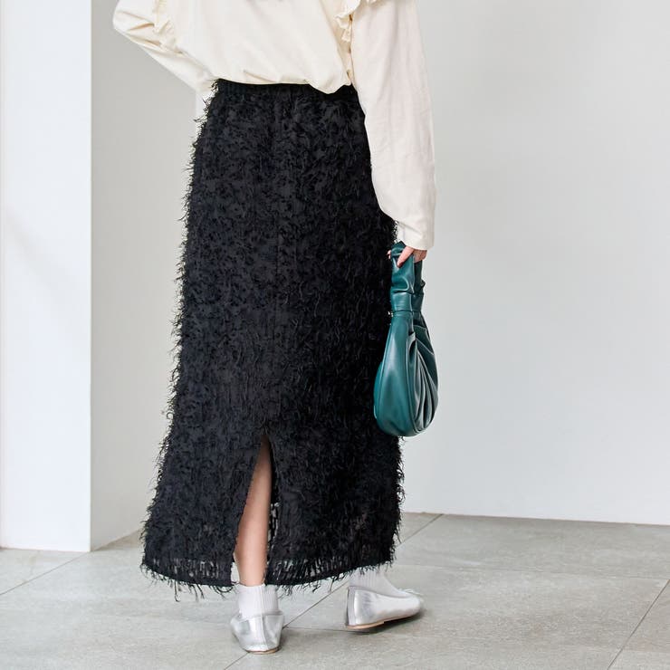 カットジャガードナロースカート | coen【women】 | 詳細画像16 