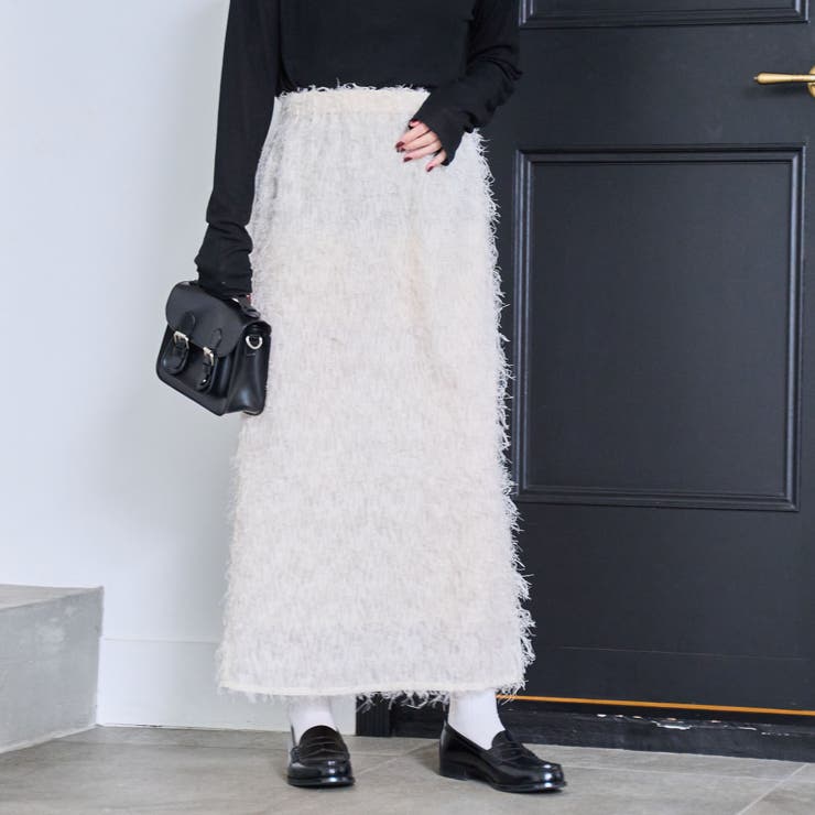 カットジャガードナロースカート | coen【women】 | 詳細画像2 