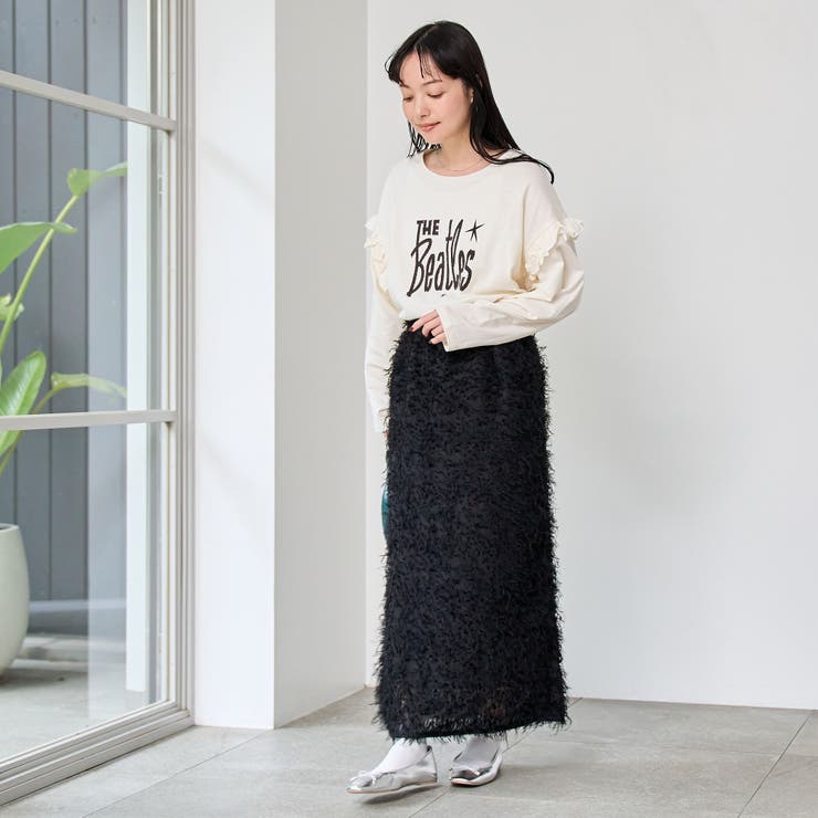 カットジャガードナロースカート | coen【women】 | 詳細画像21 