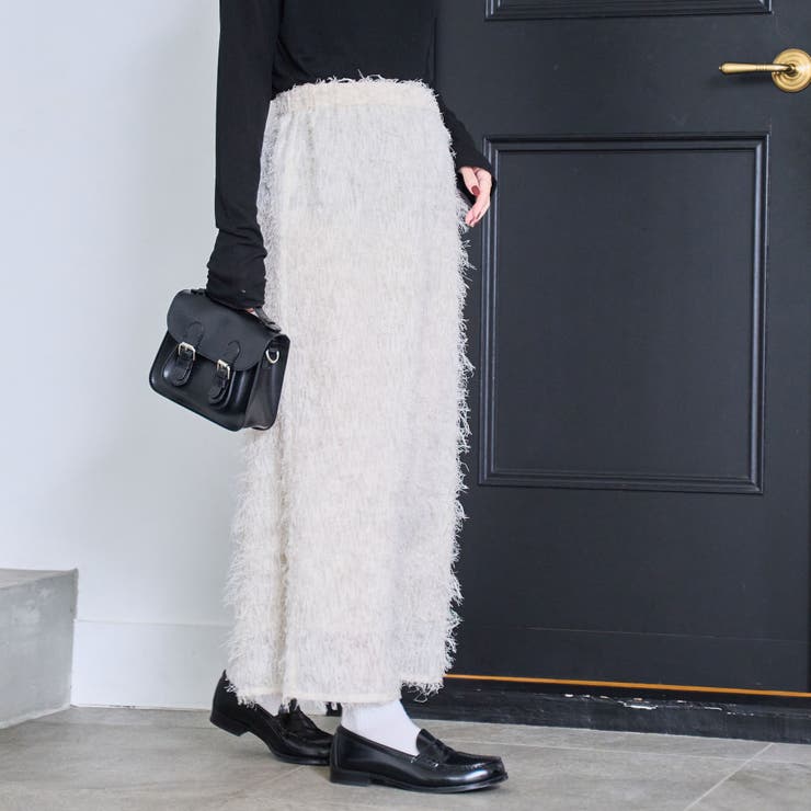 カットジャガードナロースカート | coen【women】 | 詳細画像3 