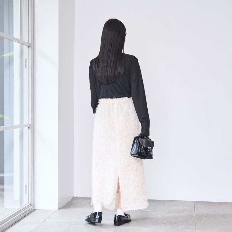 カットジャガードナロースカート | coen【women】 | 詳細画像6 
