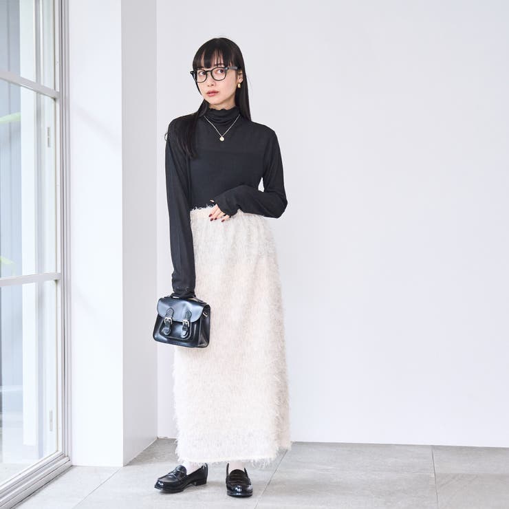 カットジャガードナロースカート | coen【women】 | 詳細画像8 