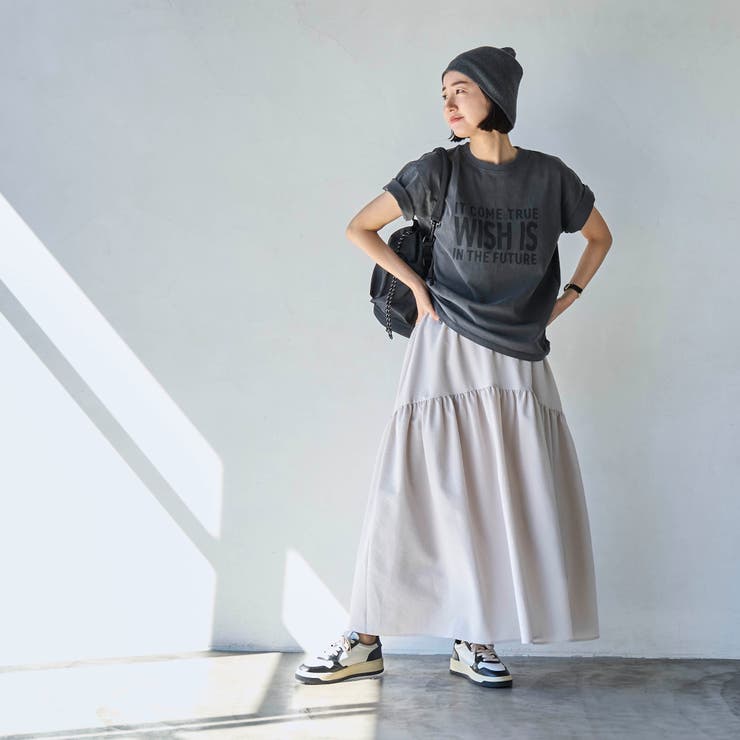 シアサッカーティアードフレアスカート[品番：COEW0005625]｜coen