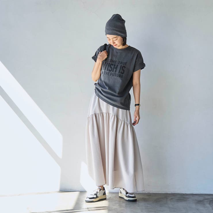 シアサッカーティアードフレアスカート[品番：COEW0005625]｜coen