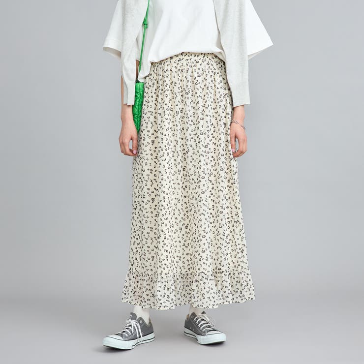 レオパードプリントフリルギャザースカート | coen【women】 | 詳細画像10 