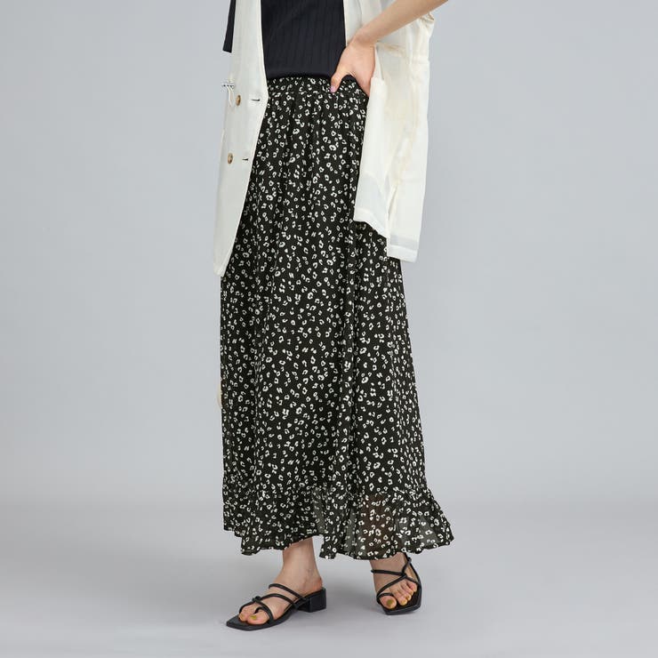 レオパードプリントフリルギャザースカート | coen【women】 | 詳細画像2 