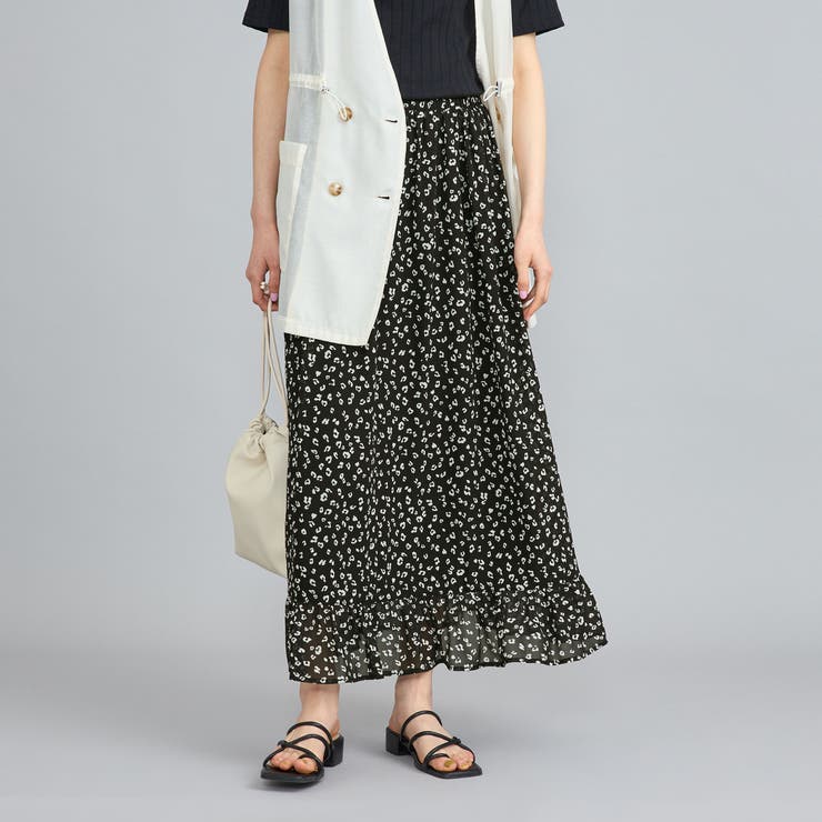 レオパードプリントフリルギャザースカート | coen【women】 | 詳細画像4 