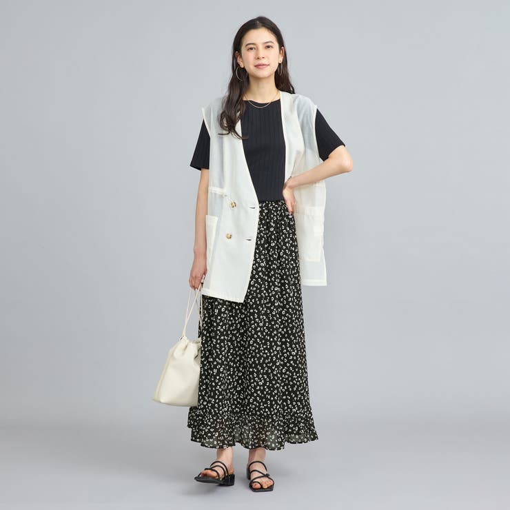 レオパードプリントフリルギャザースカート | coen【women】 | 詳細画像5 