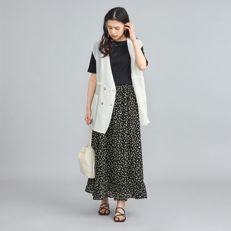 レオパードプリントフリルギャザースカート | coen【women】 | 詳細画像9 