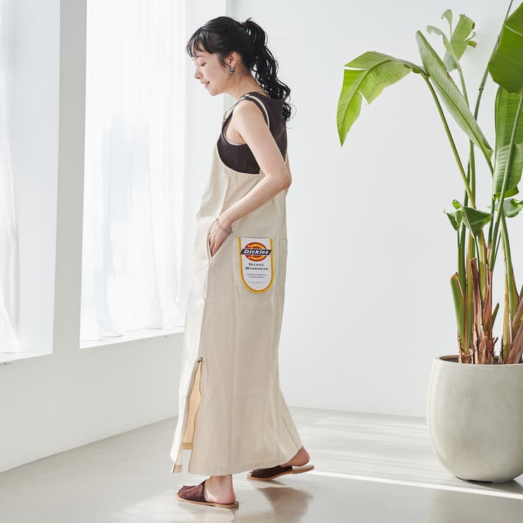 【WEB限定】Dickies（ディッキーズ）別注サイドジップジャンパースカート | coen【women】 | 詳細画像3 