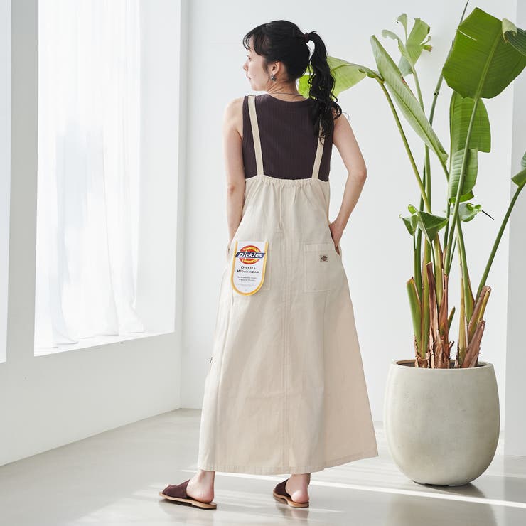 【WEB限定】Dickies（ディッキーズ）別注サイドジップジャンパースカート | coen【women】 | 詳細画像4 